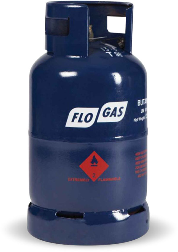 13kg Butane Gas Cylinder 20mm Clip on Regulator