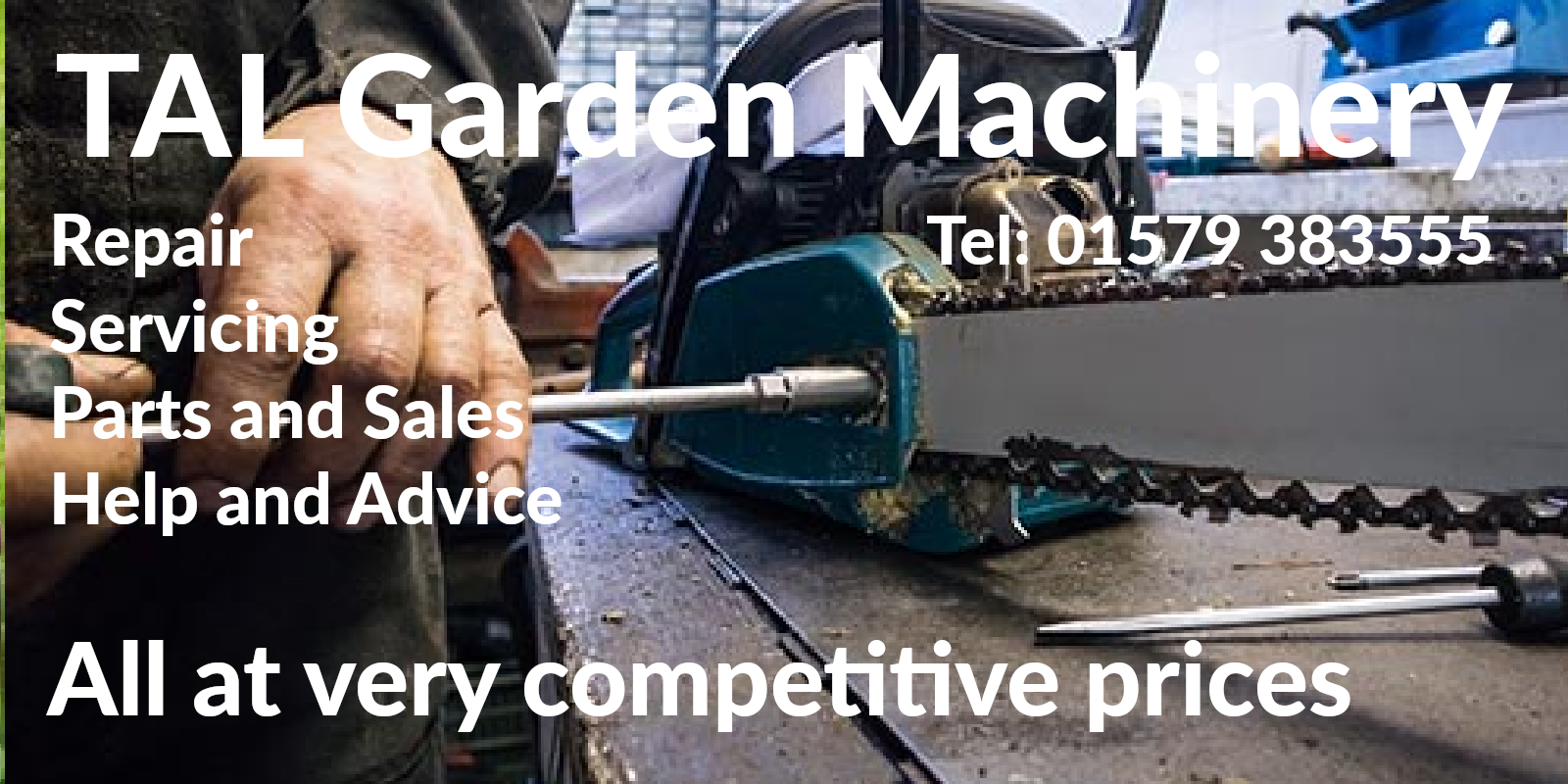 At TAL Garden Machinery, near Tavistock, we supply and repair branded chainsaws and other gardening tools. We are open to Service and Repair Work.