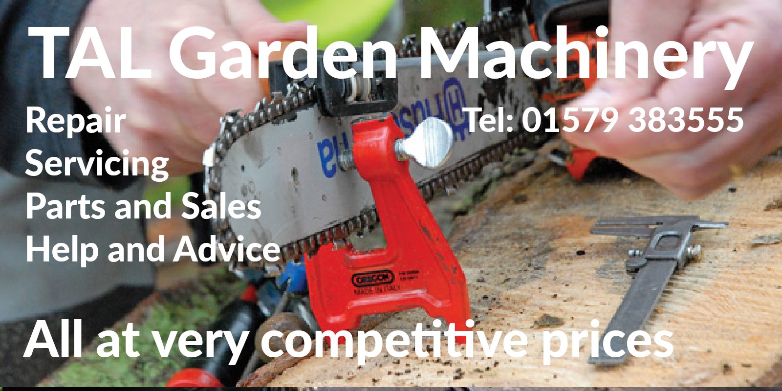 Buy or repair branded chainsaws and garden tools in Tavistock