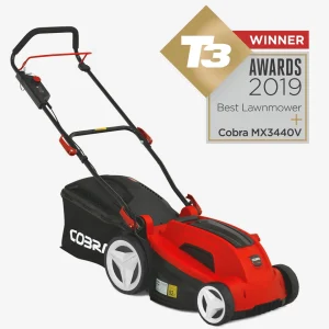 The Cobra MX3440V Li-ion Cordless lawnmower has 5 adjustable cutting heights ranging from 25mm for a superb low finish, up to 75mm for tackling longer grass.